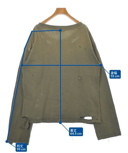 Acne Studios（アクネストゥディオズ）Tシャツ・カットソー カーキ サイズ:S レディース/2200617373056