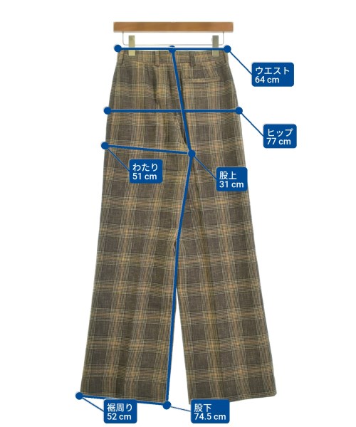 Acne Studios（アクネストゥディオズ）スラックス 茶 サイズ:36(S位) レディース/2200603667084