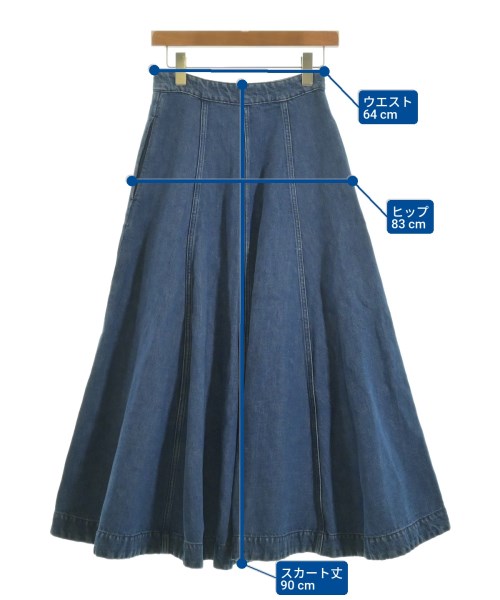 Acne Studios（アクネストゥディオズ）ロング・マキシ丈スカート 青 サイズ:36(S位) レディース/2200601849017