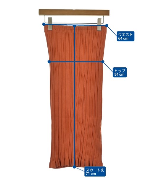 Acne Studios（アクネストゥディオズ）ロング・マキシ丈スカート オレンジ サイズ:S レディース/2200675835190