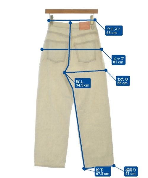 Acne Studios（アクネストゥディオズ）デニムパンツ 白 サイズ:26(M位) レディース/2200679737070