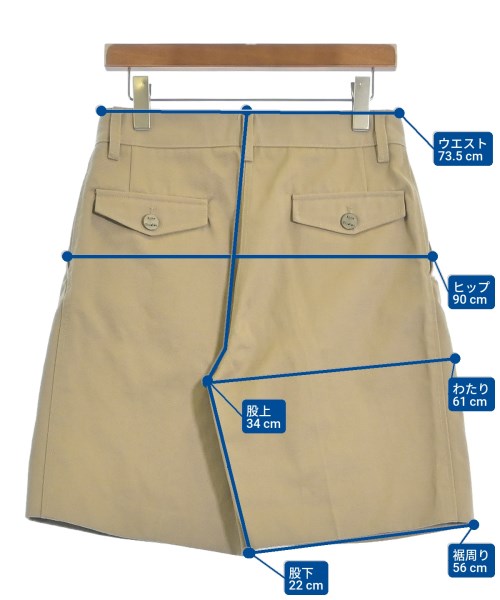 Acne Studios（アクネストゥディオズ）ショートパンツ ベージュ サイズ:34(XS位) レディース/2200677065144