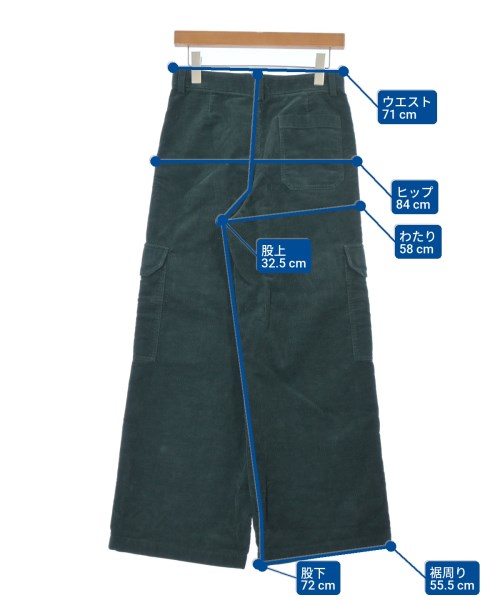 Acne Studios（アクネストゥディオズ）カーゴパンツ 緑 サイズ:XXS レディース/2200691657028