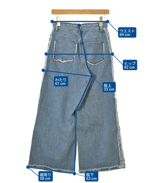 Acne Studios（アクネストゥディオズ）デニムパンツ 青 サイズ:34(XS位) レディース/2200698986053