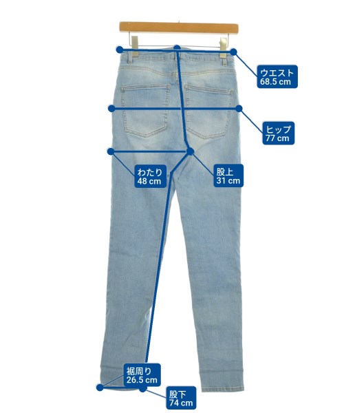 Acne Studios（アクネストゥディオズ）デニムパンツ 青 サイズ:29(L位) レディース/2200655454021