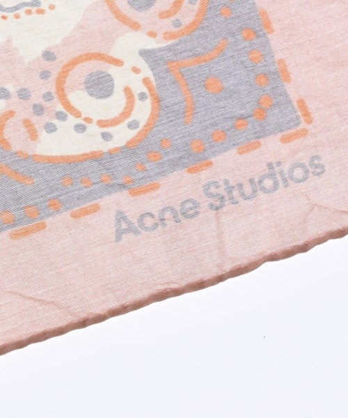 Acne Studios（アクネストゥディオズ）バンダナ・スカーフ ピンク サイズ:- レディース/2200711430648