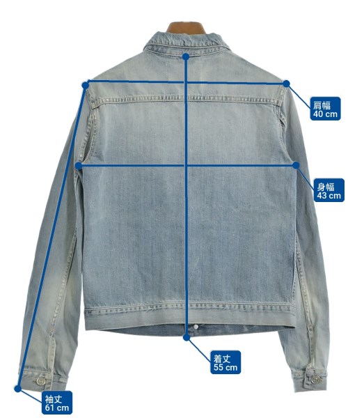 Acne Studios（アクネストゥディオズ）デニムジャケット 青 サイズ:34(XS位) レディース/2200711778078