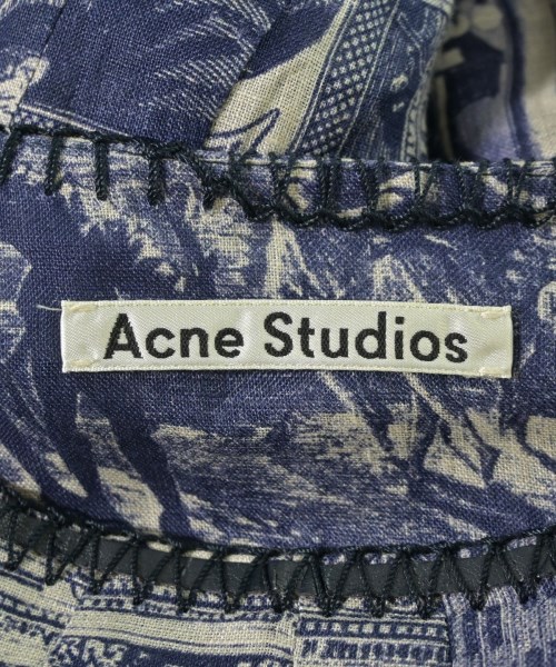 Acne Studios（アクネストゥディオズ）ひざ丈スカート 紺 サイズ:34(XS位) レディース/2200712752084