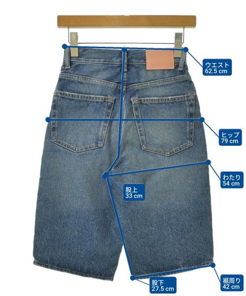 Acne Studios（アクネストゥディオズ）ショートパンツ 青 サイズ:25(S位) レディース/2200713109030