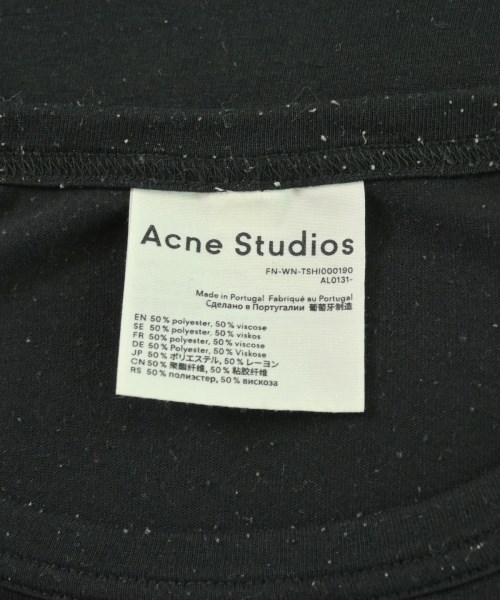 Acne Studios（アクネストゥディオズ）Tシャツ・カットソー 黒 サイズ:XXS レディース/2200713389111