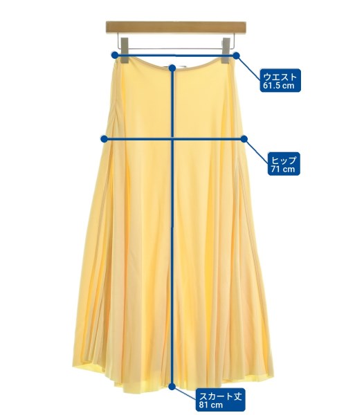 Acne Studios（アクネストゥディオズ）ロング・マキシ丈スカート 黄 サイズ:XXS レディース/2200714200033