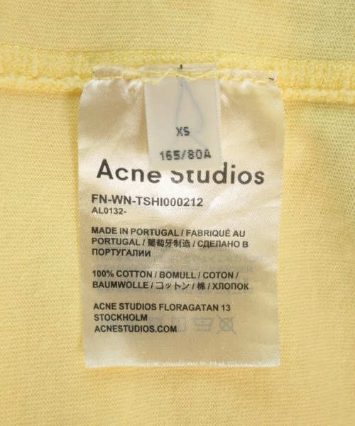Acne Studios（アクネストゥディオズ）ノースリーブ 黄 サイズ:XS レディース/2200710217035