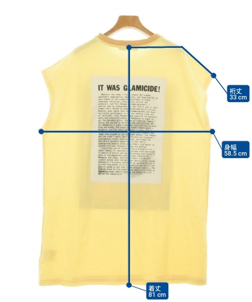 Acne Studios（アクネストゥディオズ）ノースリーブ 黄 サイズ:XS レディース/2200710217035