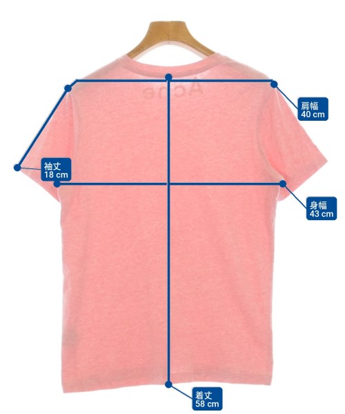 Acne Studios（アクネストゥディオズ）Tシャツ・カットソー ピンク サイズ:XS レディース/2200710217059