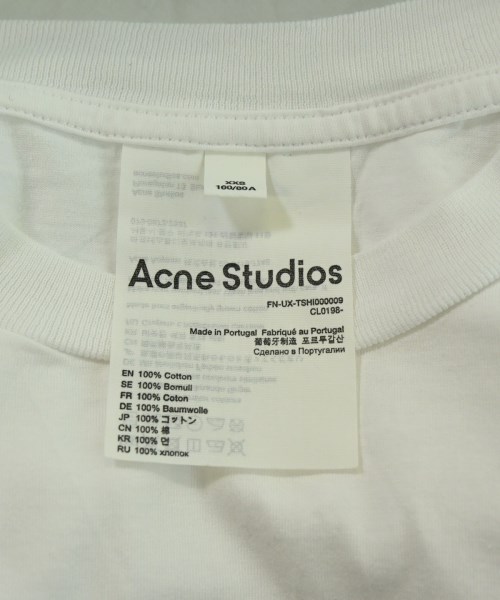 Acne Studios（アクネストゥディオズ）Tシャツ・カットソー 白 サイズ:XXS レディース/2200717199211