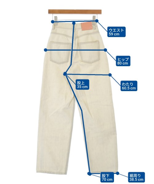 Acne Studios（アクネストゥディオズ）デニムパンツ 白 サイズ:25(S位) レディース/2200646672014