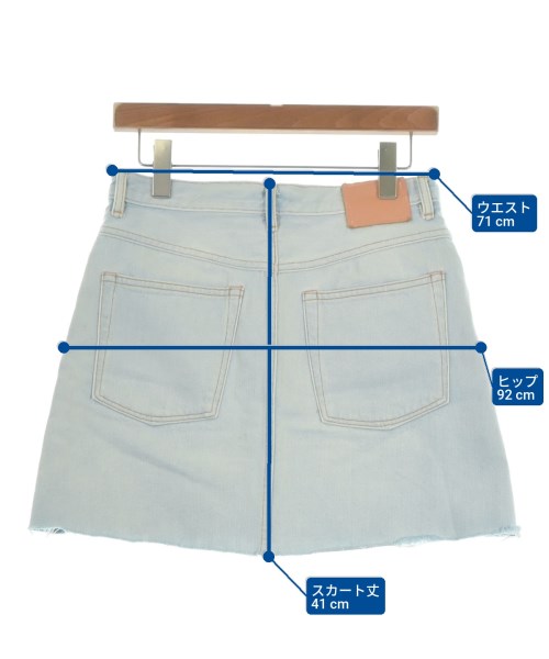 Acne Studios（アクネストゥディオズ）ミニスカート 青 サイズ:38(M位) レディース/2200641255052