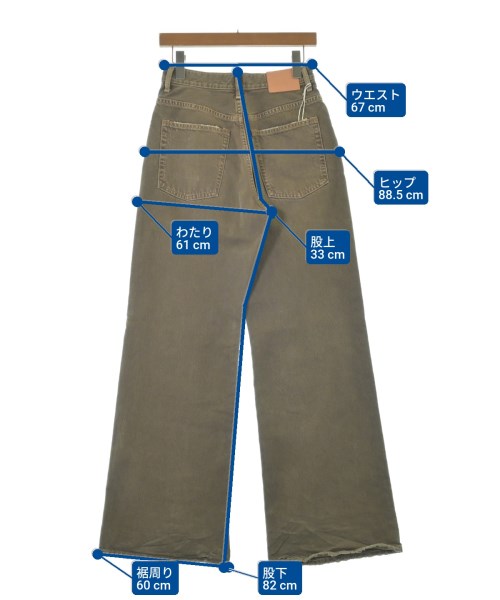 Acne Studios（アクネストゥディオズ）デニムパンツ 茶 サイズ:26(M位) レディース/2200648888017