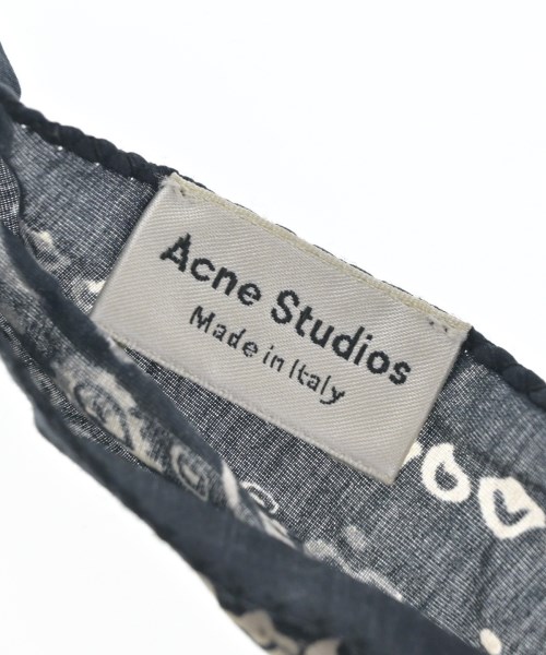 Acne Studios（アクネストゥディオズ）バンダナ・スカーフ 紺 サイズ:- レディース/2200648906056