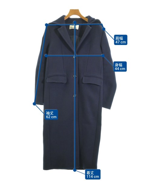 Acne Studios（アクネストゥディオズ）チェスターコート 紺 サイズ:34(XS位) レディース/2200648030010