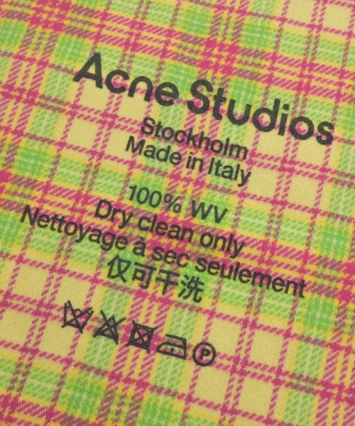Acne Studios（アクネストゥディオズ）マフラー 黄 サイズ:- レディース/2200649878161