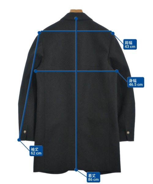 Acne Studios（アクネストゥディオズ）ステンカラーコート 黒 サイズ:32(XXS位) レディース/2200648986034