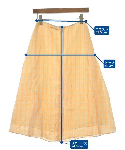 Acne Studios（アクネストゥディオズ）ロング・マキシ丈スカート オレンジ サイズ:36(S位) レディース/2200702580130