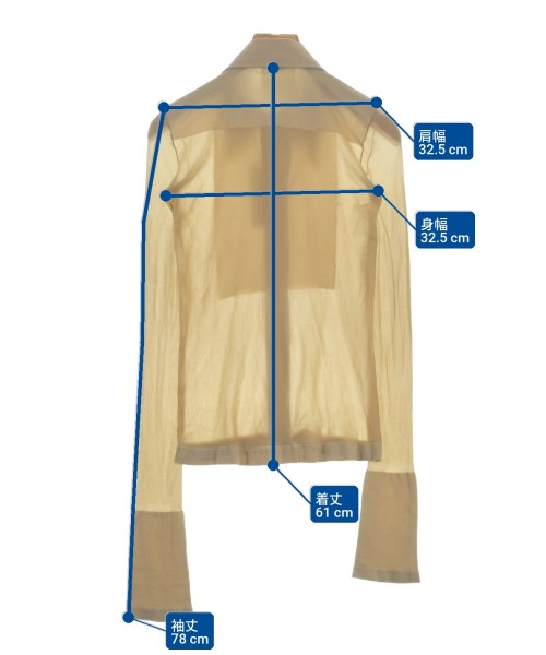 Acne Studios（アクネストゥディオズ）ブラウス ベージュ サイズ:-(XS位) レディース/2200704125063