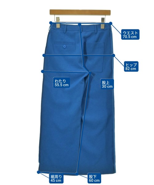 Acne Studios（アクネストゥディオズ）クロップドパンツ 青 サイズ:34(XS位) レディース/2200701202064