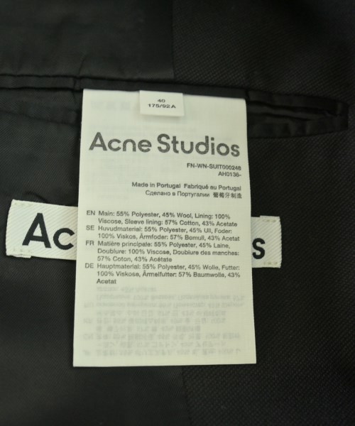 Acne Studios（アクネストゥディオズ）テーラードジャケット 黒 サイズ:40(M位) レディース/2200703612021