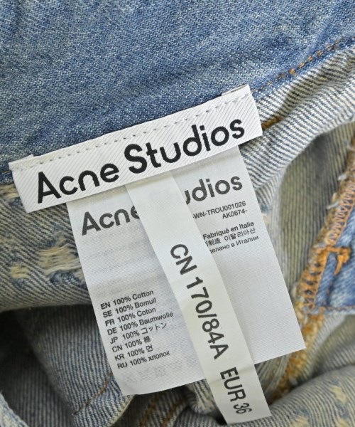 Acne Studios（アクネストゥディオズ）デニムパンツ 青 サイズ:36(S位) レディース/2200663711284