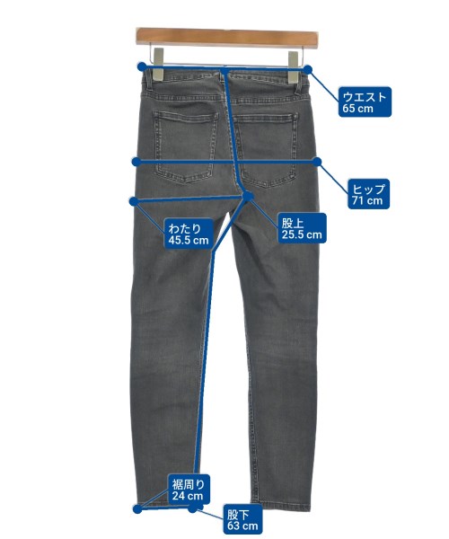 Acne Studios（アクネストゥディオズ）デニムパンツ 黒 サイズ:26(M位) レディース/2200664615123