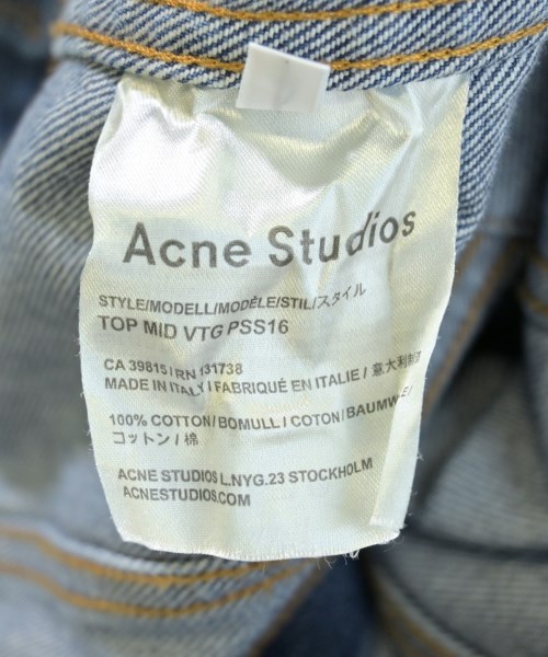 Acne Studios（アクネストゥディオズ）デニムジャケット 青 サイズ:34(XS位) レディース/2200723188032