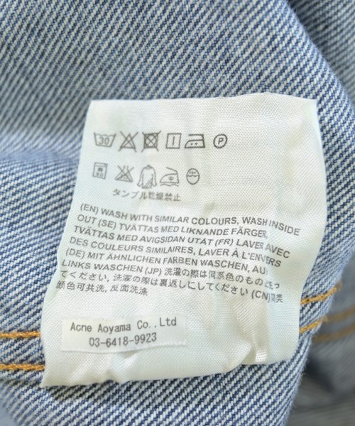 Acne Studios（アクネストゥディオズ）デニムジャケット 青 サイズ:34(XS位) レディース/2200723188032