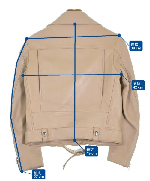 Acne Studios（アクネストゥディオズ）ライダース ベージュ サイズ:34(XS位) レディース/2200726880018