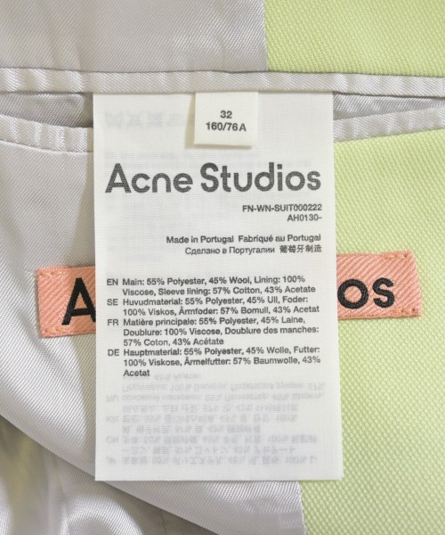 Acne Studios（アクネストゥディオズ）テーラードジャケット 緑 サイズ:32(XXS位) レディース/2200727852212