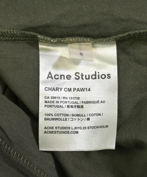 Acne Studios（アクネストゥディオズ）Tシャツ・カットソー 緑 サイズ:S レディース/2200718611095