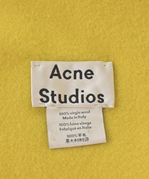 Acne Studios（アクネストゥディオズ）マフラー 黄 サイズ:- レディース/2200720003543