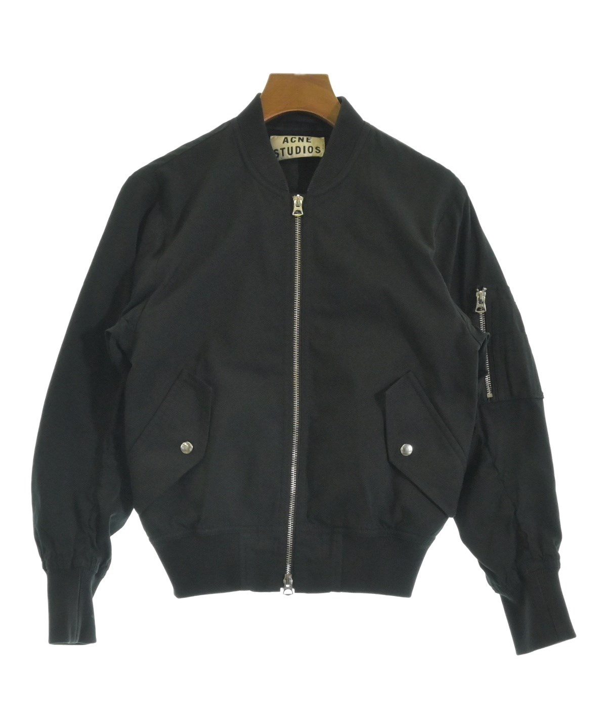 アクネ　ストゥディオズ　Acne Studios ブルゾン　34 Acne Studios（アクネストゥディオズ）ミリタリーブルゾン 黒 サイズ