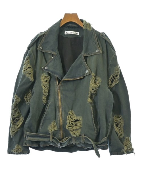 Acne Studios(アクネストゥディオズ)ライダース 紺 サイズ:36(S位)/2200684555027