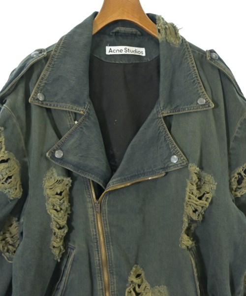 Acne Studios（アクネストゥディオズ）ライダース 紺 サイズ:36(S位) レディース/2200684555027