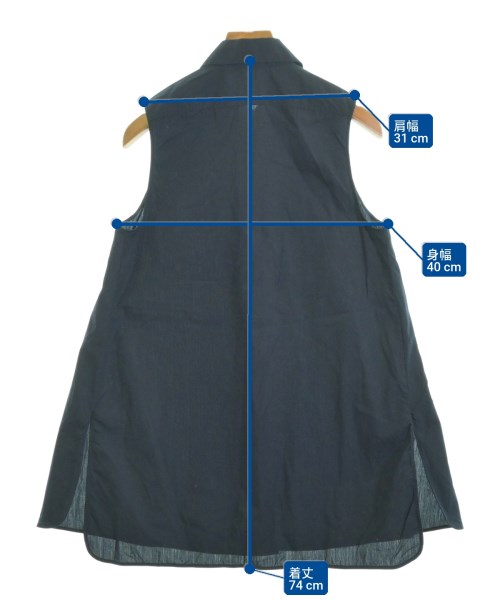Acne Studios（アクネストゥディオズ）カジュアルシャツ 紺 サイズ:32(XXS位) レディース/2200687750061