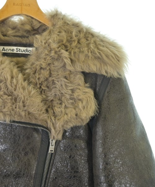 Acne Studios（アクネストゥディオズ）ライダース 茶 サイズ:32(XXS位) レディース/2200692525012