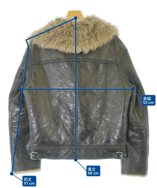 Acne Studios（アクネストゥディオズ）ライダース 茶 サイズ:32(XXS位) レディース/2200692525012