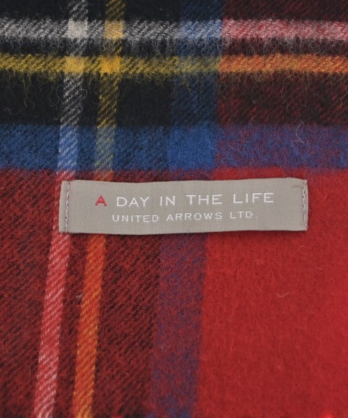a day in the life UNITED ARROWS（アデイインザライフユナイテッドアローズ）ストール 赤 サイズ:- レディース/2200634331053