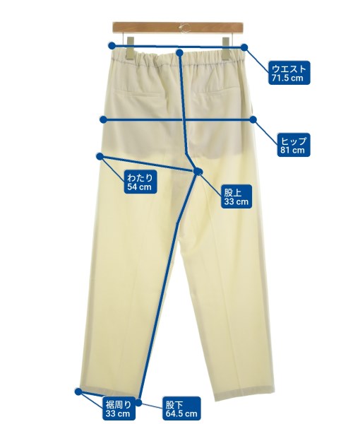 a day in the life UNITED ARROWS（アデイインザライフユナイテッドアローズ）スラックス 白 サイズ:M レディース/2200633273019