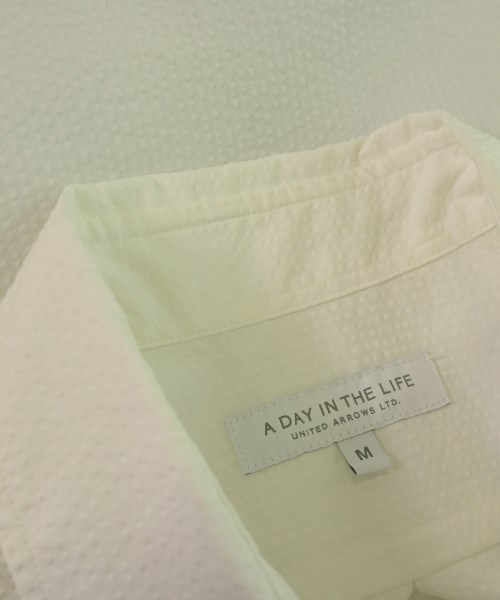 a day in the life UNITED ARROWS（アデイインザライフユナイテッドアローズ）カジュアルシャツ 白 サイズ:M メンズ/2200614969139