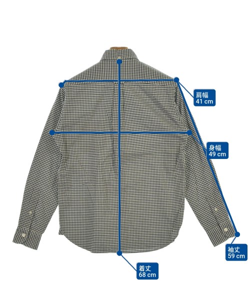 a day in the life UNITED ARROWS（アデイインザライフユナイテッドアローズ）カジュアルシャツ 黒 サイズ:S メンズ/2200614969146