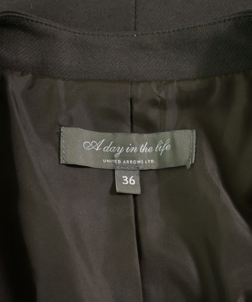 a day in the life UNITED ARROWS（アデイインザライフユナイテッドアローズ）ノーカラージャケット 茶 サイズ:36(S位) レディース/2200628836120