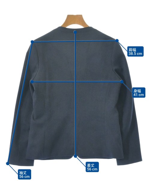 a day in the life UNITED ARROWS（アデイインザライフユナイテッドアローズ）ノーカラージャケット 紺 サイズ:36(S位) レディース/2200628836137